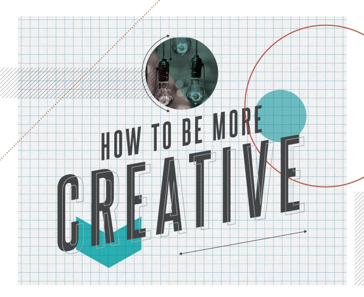 How to Be More Creative Infographic Header