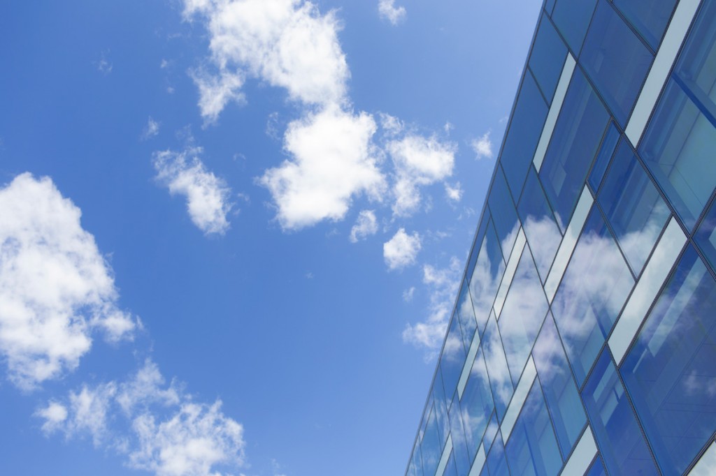 Business building & blue sky