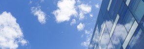 Business building & blue sky