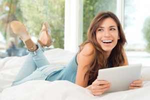 Business woman increasing her creativity